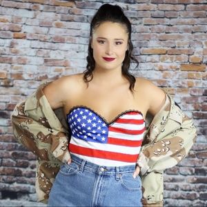 💜 American Flag Bustier